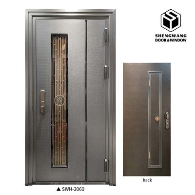 Ognioodporny Swig Lewy Aluminiowy Sklep Drzwi przednie Villa Solid Aluminiowe Drzwi przednie