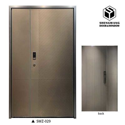 Luxury Front Aluminium Entrance Door Powder Coated Modern Aluminium Front Doors