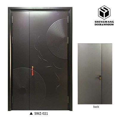 Ochrona środowiska Aluminiowe drzwi swieżne Nierust 90mm Nowoczesne drzwi swieżne