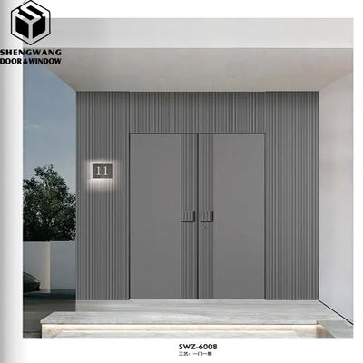 Zamówione szare aluminiowe drzwi przesuwne szklane