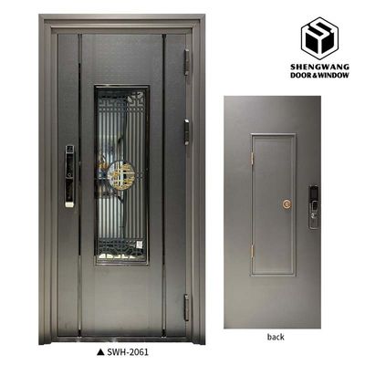 Pokój 45 mm Wnętrze Aluminiowe Drzwi Panel wykończeniowy Czarny 4x8 Drzwi wejściowe