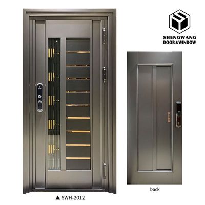 MDF Ognioodporne Aluminiowe drzwi Budownicze Bezpieczeństwo wewnętrzne