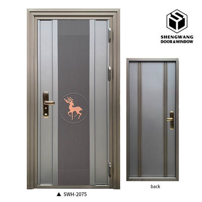 Apartament Ciemno szary Czarny Aluminium Wewnętrzne drzwi MDF 45 Minuc Pożarowe drzwi