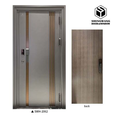 Niestandardowe 90mm Aluminium Francuskie drzwi wewnętrzne Ognioodporne Drewniane wewnętrzne drzwi przeciwpożarowe
