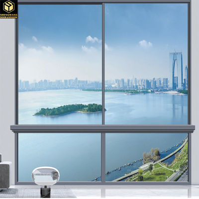 Villa Push Pull Wall Window Transparent Aluminium Okno przesuwne ramy