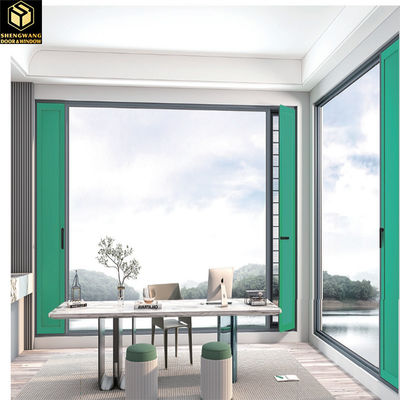 Villa Push Pull Wall Window Transparent Aluminium Okno przesuwne ramy
