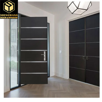 Ognioodporny Swig Lewy Aluminiowy Sklep Drzwi przednie Villa Solid Aluminiowe Drzwi przednie