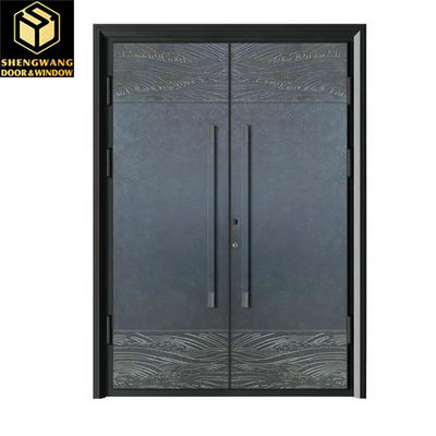 Ognioodporny Swig Lewy Aluminiowy Sklep Drzwi przednie Villa Solid Aluminiowe Drzwi przednie