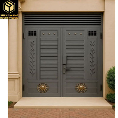 MDF Ognioodporne Aluminiowe drzwi Budownicze Bezpieczeństwo wewnętrzne